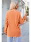 Women Football Round Neck Long Sleeve Sherbet Colored Sweatshirt nicholesgifts