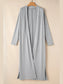 Open Front Long Sleeve Cardigan and Pants Lounge Set nicholesgifts
