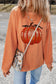Sequin Pumpkin Round Neck Long Sleeve Sweatshirt nicholesgifts