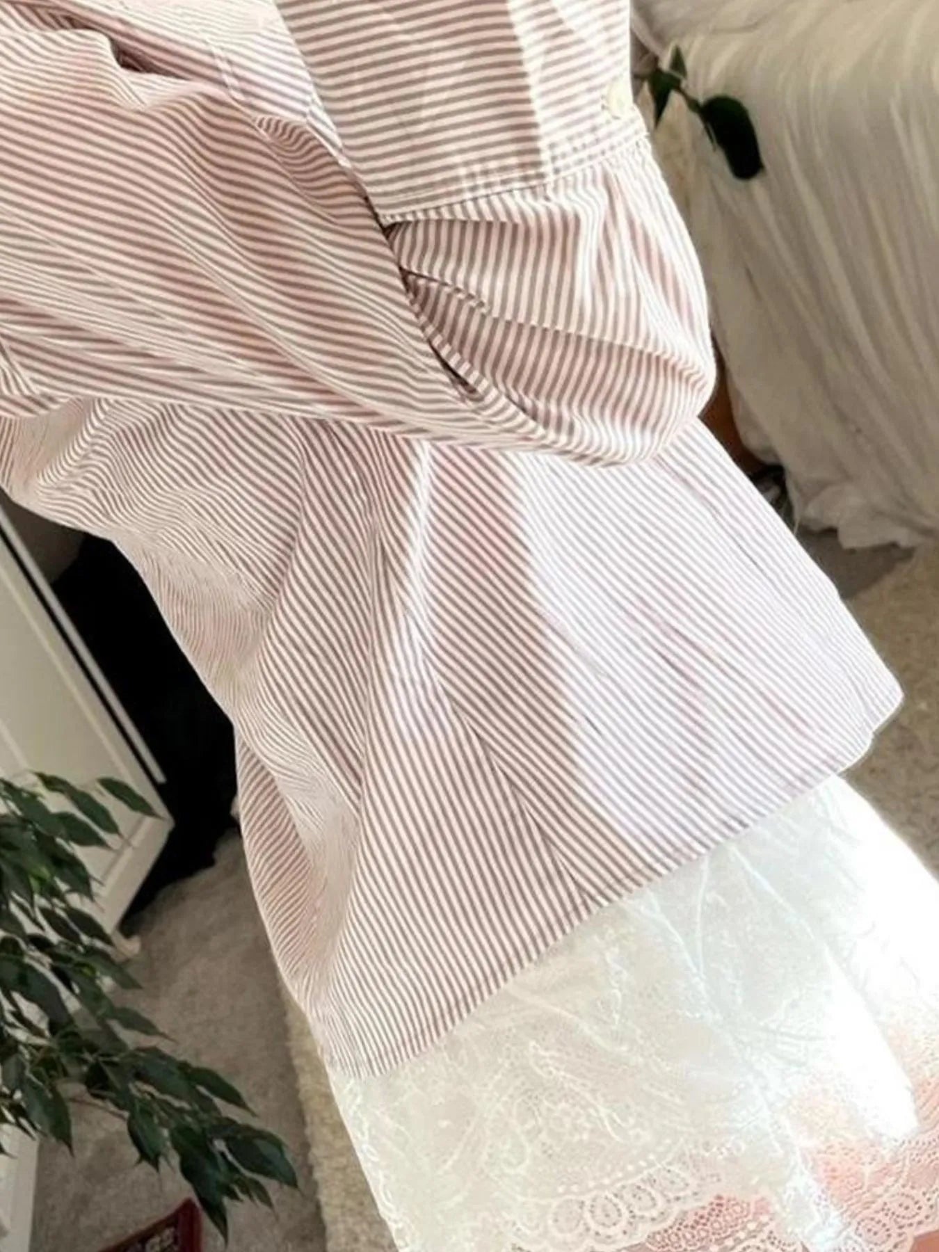 Printed Button-Down Long Sleeve Shirt NicholesGifts