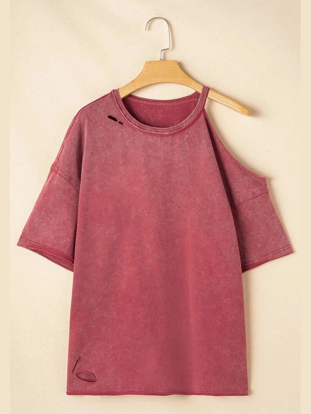 One Shoulder Half Sleeve Oversized Tunic T Shirt NicholesGifts