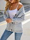 Button Down V-Neck Cardigan with Pockets nicholesgifts