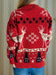 Christmas Element Round Neck Long Sleeve Sweater nicholesgifts