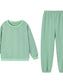 Texture Round Neck Top and Pants Set nicholesgifts