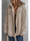 Women Snap Front Hooded Corduroy Shacket nicholesgifts