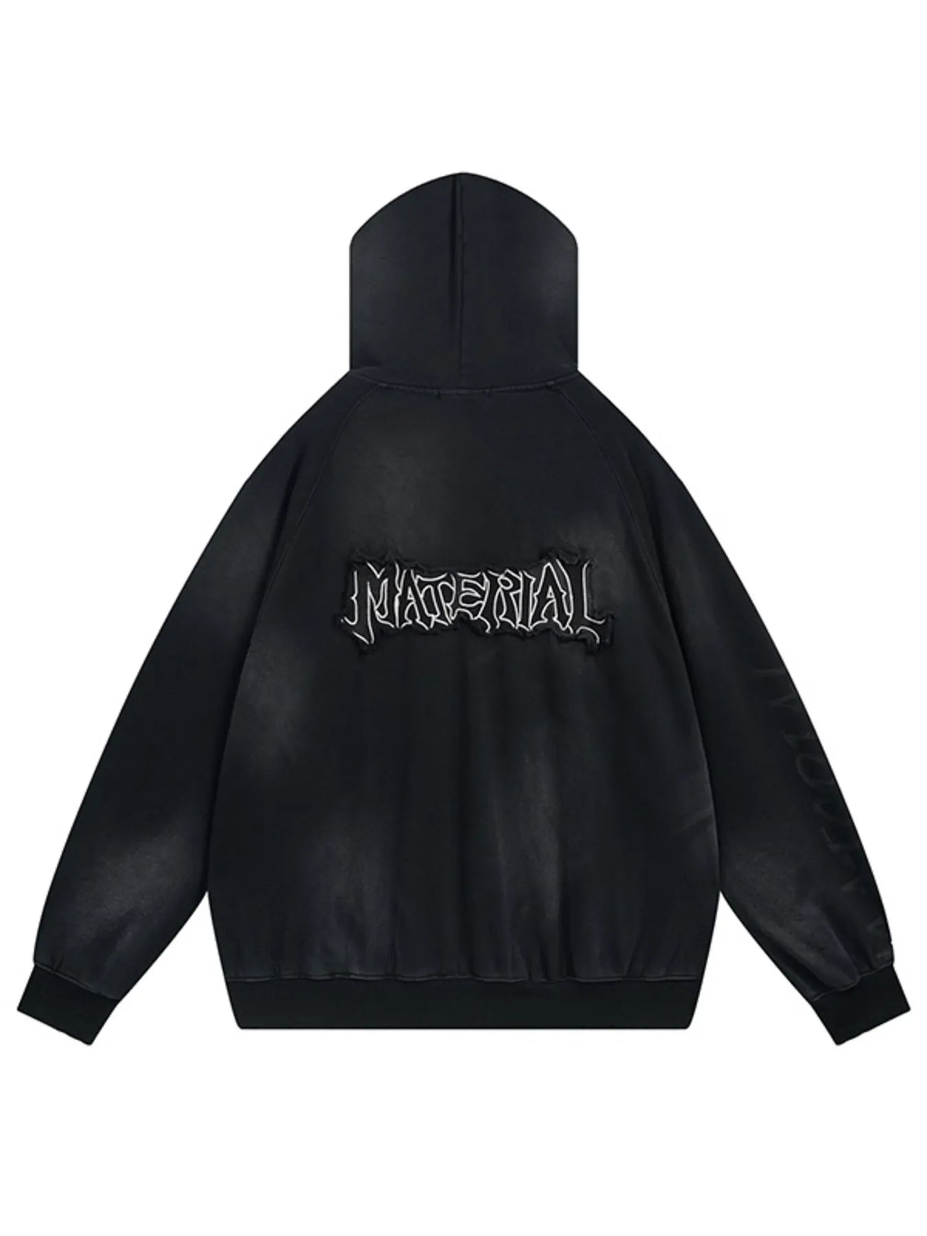 Men's Oversized Letter Graphic Zip-Up Hoodie NicholesGifts