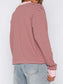 Striped Oversized Round Neck Sweatshirt nicholesgifts