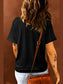 THANKFUL Sequin Round Neck Short Sleeve T-Shirt nicholesgifts