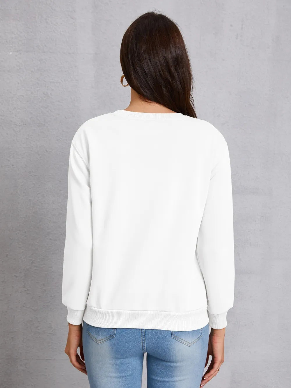 LUCK CHARMER Round Neck Sweatshirt nicholesgifts