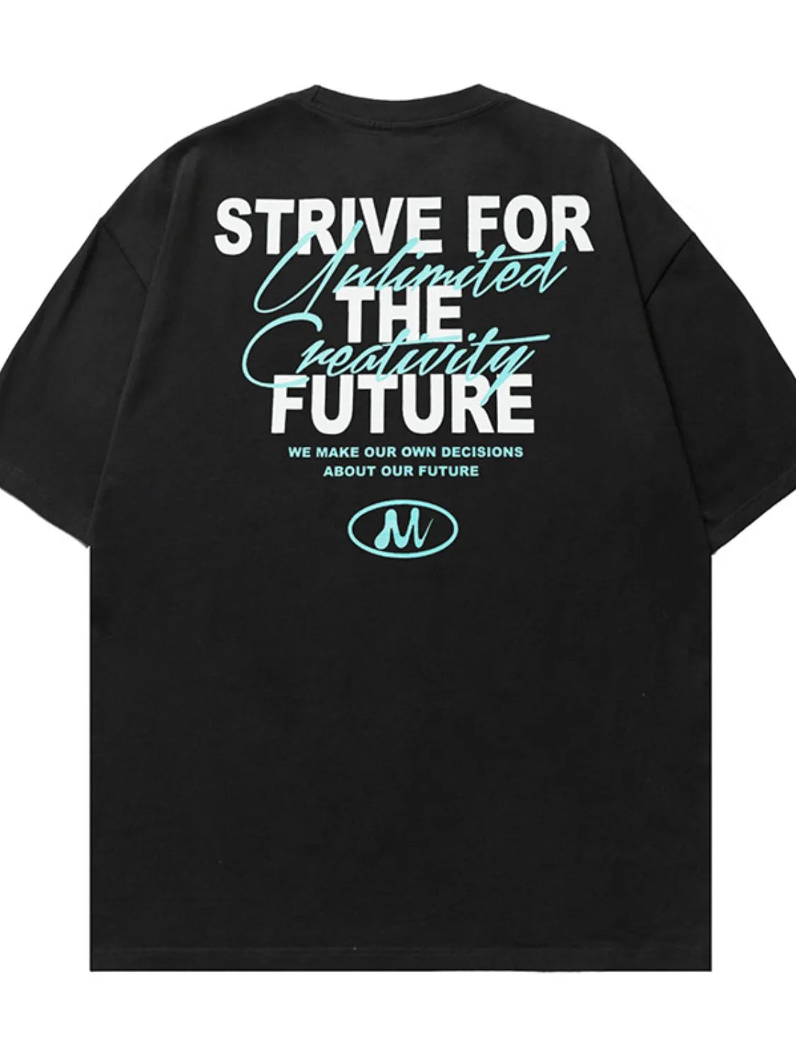 Men's Plus Size Letter Graphic Round Neck Half Sleeve T-Shirt NicholesGifts