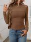 Mock Neck Long Sleeve Top nicholesgifts