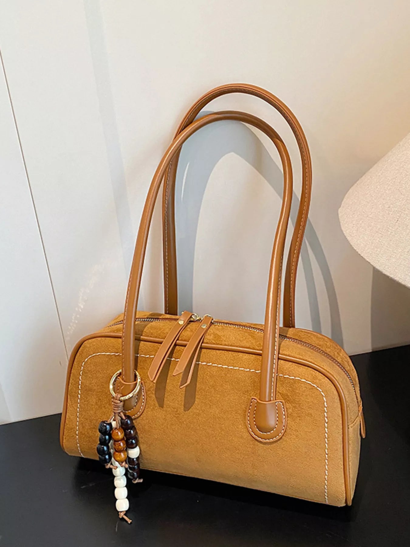 Zipper Closure Shoulder Bag nicholesgifts