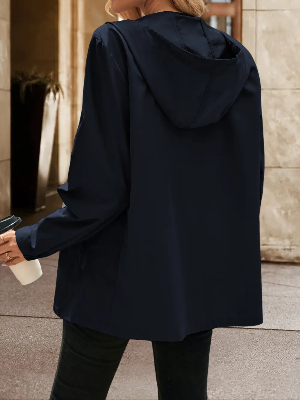 Ivy Lane Pocketed Zip Up Hooded Jacket nicholesgifts