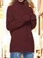 Turtleneck Drop Shoulder Long Sleeve Sweater nicholesgifts