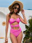 Women Cutout Spaghetti Strap One-Piece Swimwear nicholesgifts