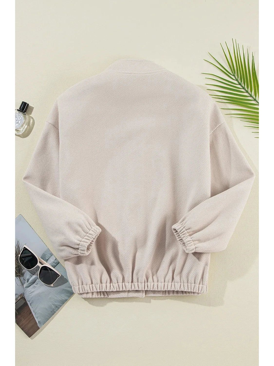 Snap Down Long Sleeve Jacket nicholesgifts