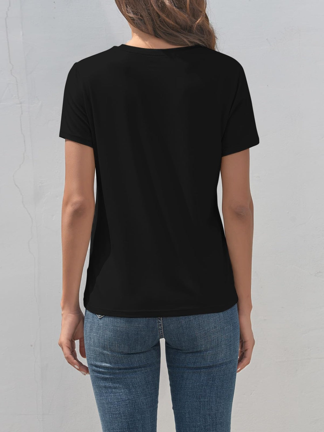 Women Graphic Round Neck Short Sleeve T-Shirt