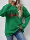 Christmas Tree Graphic Round Neck Sweatshirt nicholesgifts