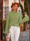 Mock Neck Drop Shoulder Sweater nicholesgifts
