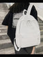PU Leather Zip Backpack Bag nicholesgifts