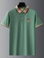 Men's Plus Size Classic Plaid Collar Casual Polo Shirt nicholesgifts