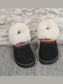 Fur-Lined Platform Boots with Decorative Woven Strap Trendsi