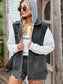 Women Up Sleeveless Denim Jacket with Pockets nicholesgifts