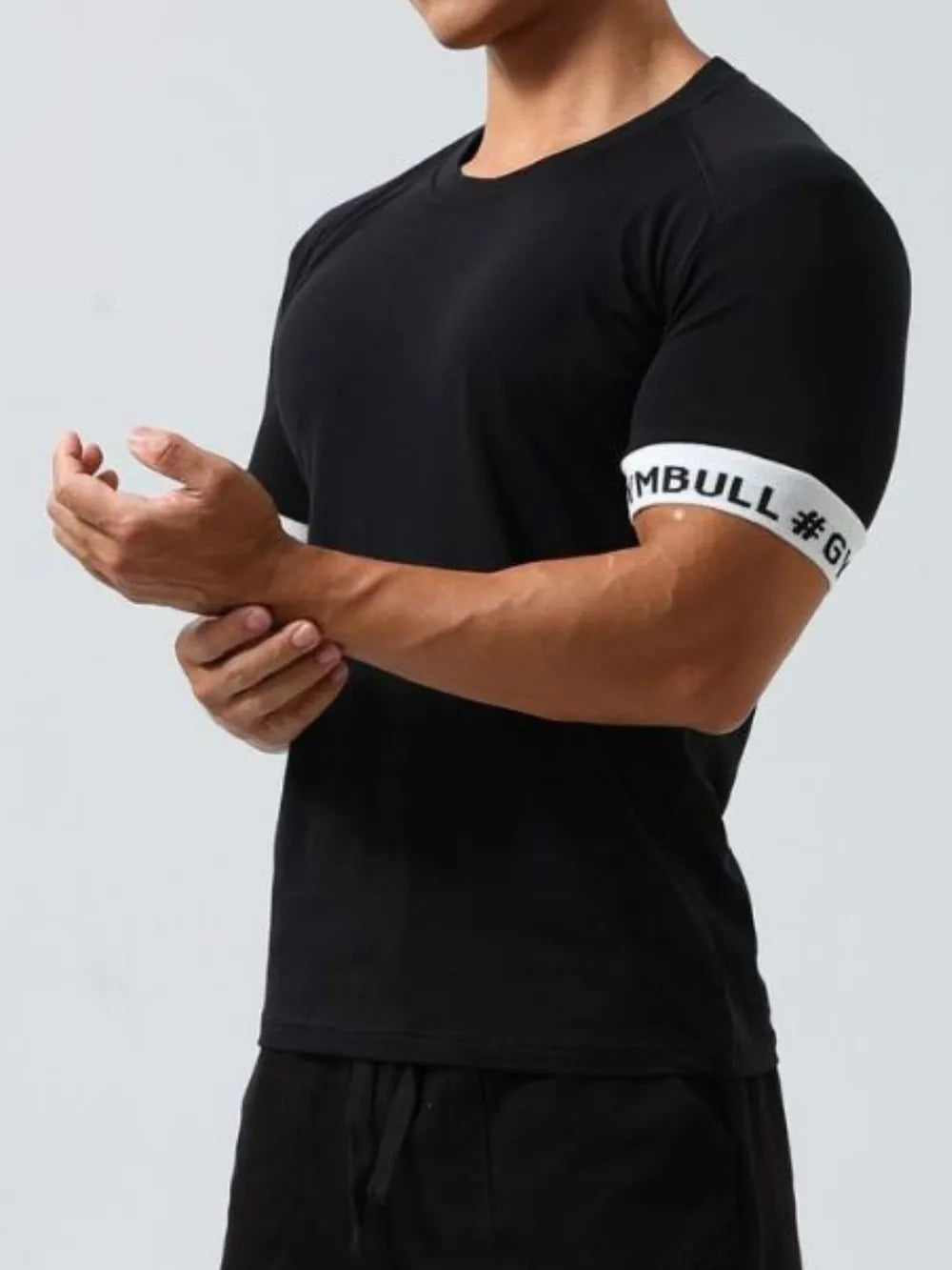 Men's Round Neck Contrast Short Sleeve T-Shirt Trendsi