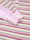 Exposed Seam Color Block Striped Patchwork Loose Henley Sweatshirt nicholesgifts