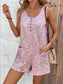 Full Size Button Front Romper with Pockets Plus Size nicholesgifts