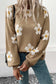 Perfee Floral Dropped Shoulder Sweater Trendsi