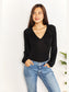 Culture Code Full Size V- Neck Bodysuit nicholesgifts