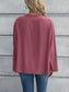 Ivy Lane Half Button Long Sleeve Blouse nicholesgifts