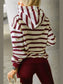 Striped Long Sleeve Hoodie & Leggings Set nicholesgifts