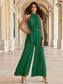 Cutout Tied Pleated Sleeveless Jumpsuit nicholesgifts