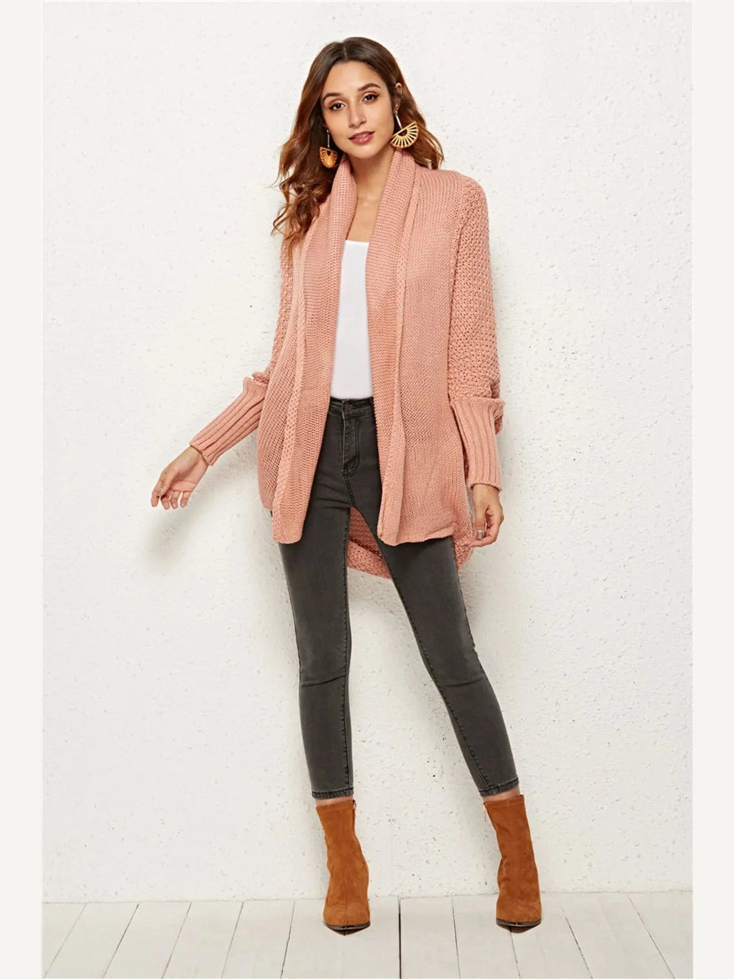 Women Angel Wings Open Front Batwing Sleeve Cardigan nicholesgifts