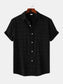 Men's Casual Short Sleeve Button Down Shirt nicholesgifts