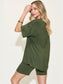 WomeBasic Bae Full Size V-Neck Drop Shoulder Short Sleeve T-Shirt and Shorts Set nicholesgifts
