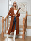 Women Cable-Knit Open Front Cardigan with Pockets nicholesgifts