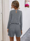 Long Sleeve Drawstring Romper nicholesgifts