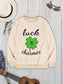 LUCK CHARMER Round Neck Sweatshirt nicholesgifts