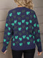 Lucky Clover Crew Neck Sweater nicholesgifts