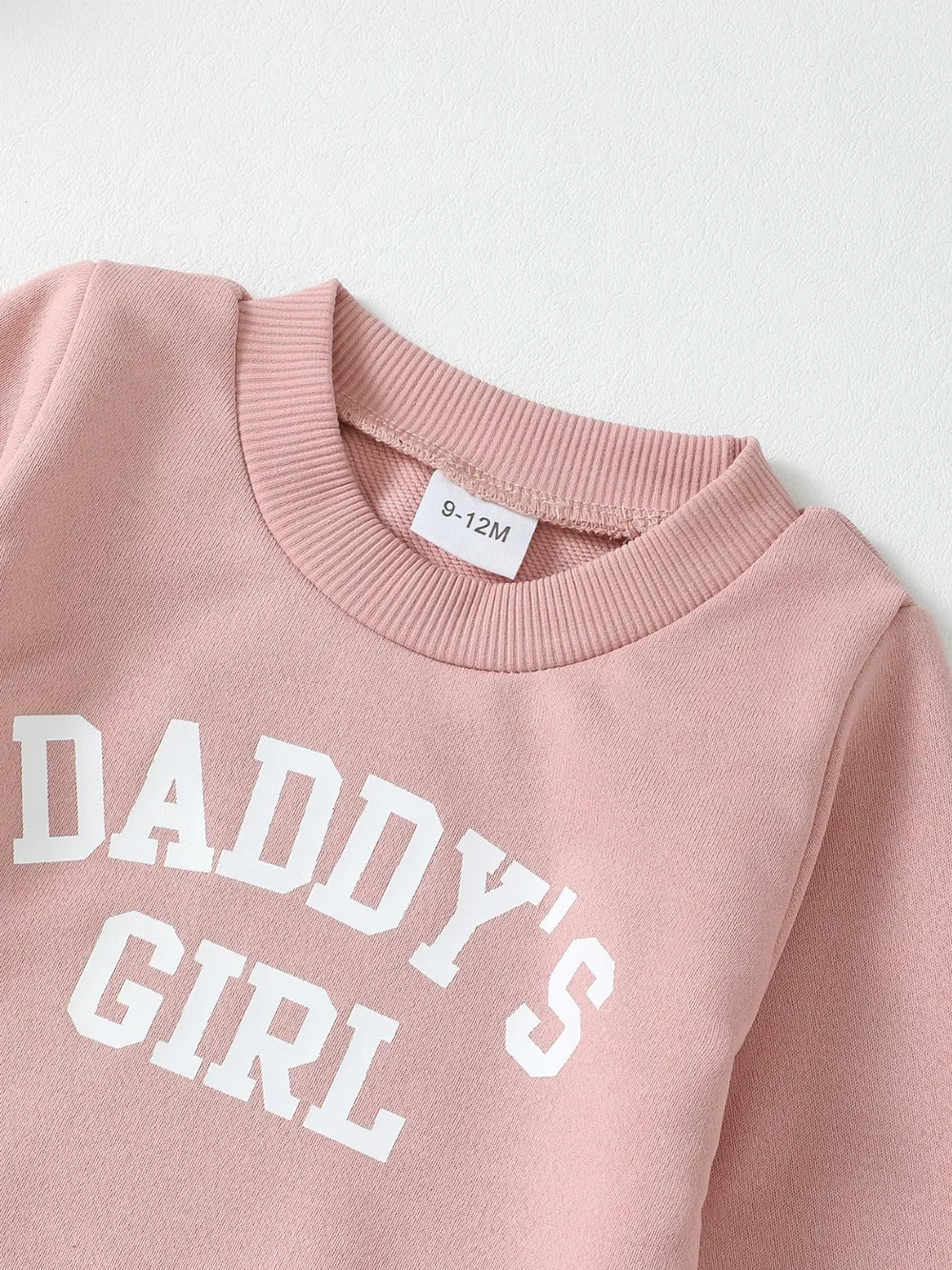 Children's Letter Graphic Sweatshirt and Pants Set Trendsi