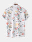Men's Printed Short Sleeve Summer Hawaiian Shirt nicholesgifts