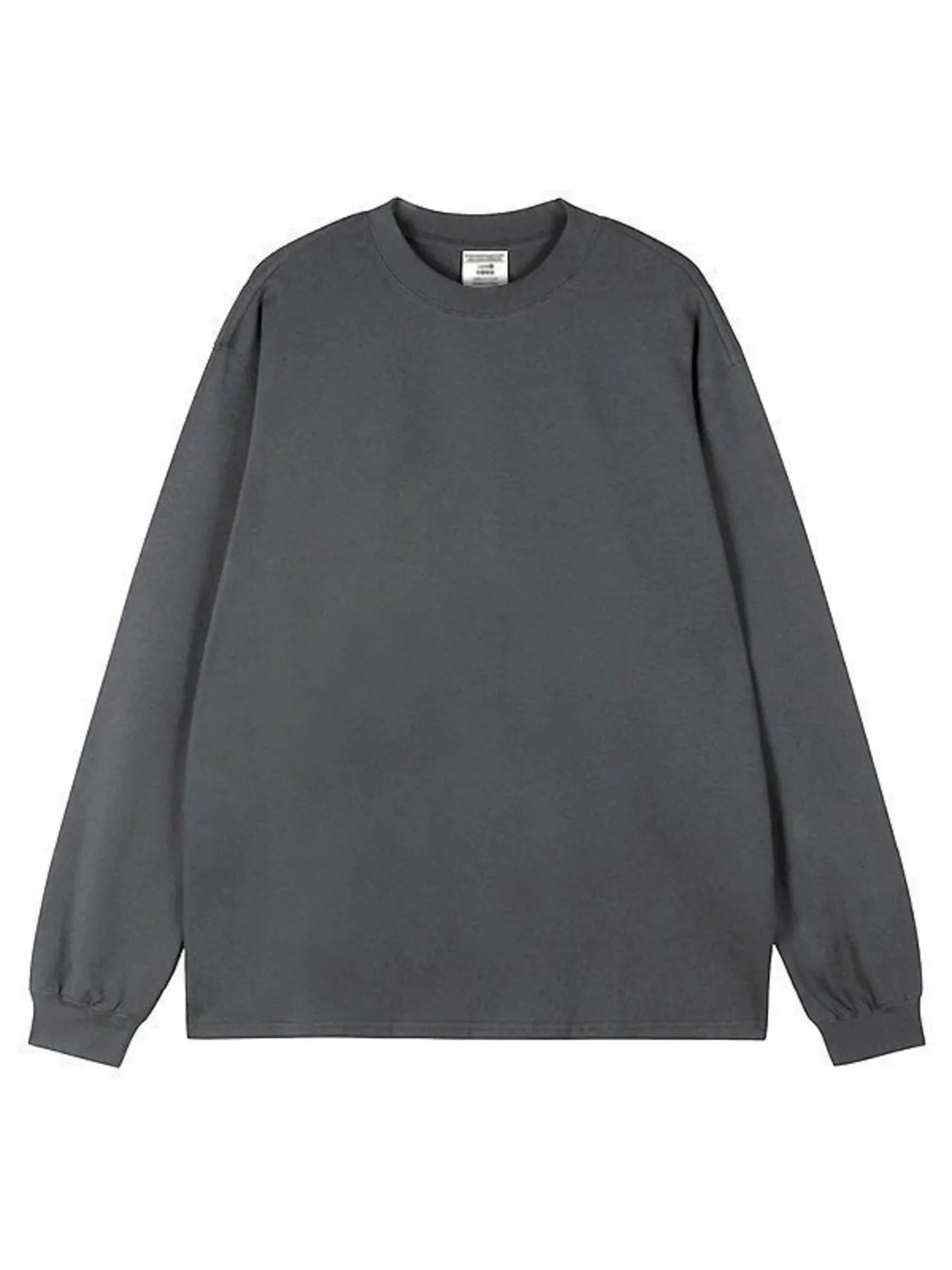Men's Plus Size Round Neck Long Sleeve T-Shirt Trendsi