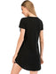 Graphic Round Neck Short Sleeve Lounge Dress nicholesgifts