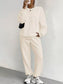 Texture Round Neck Top and Pants Set nicholesgifts