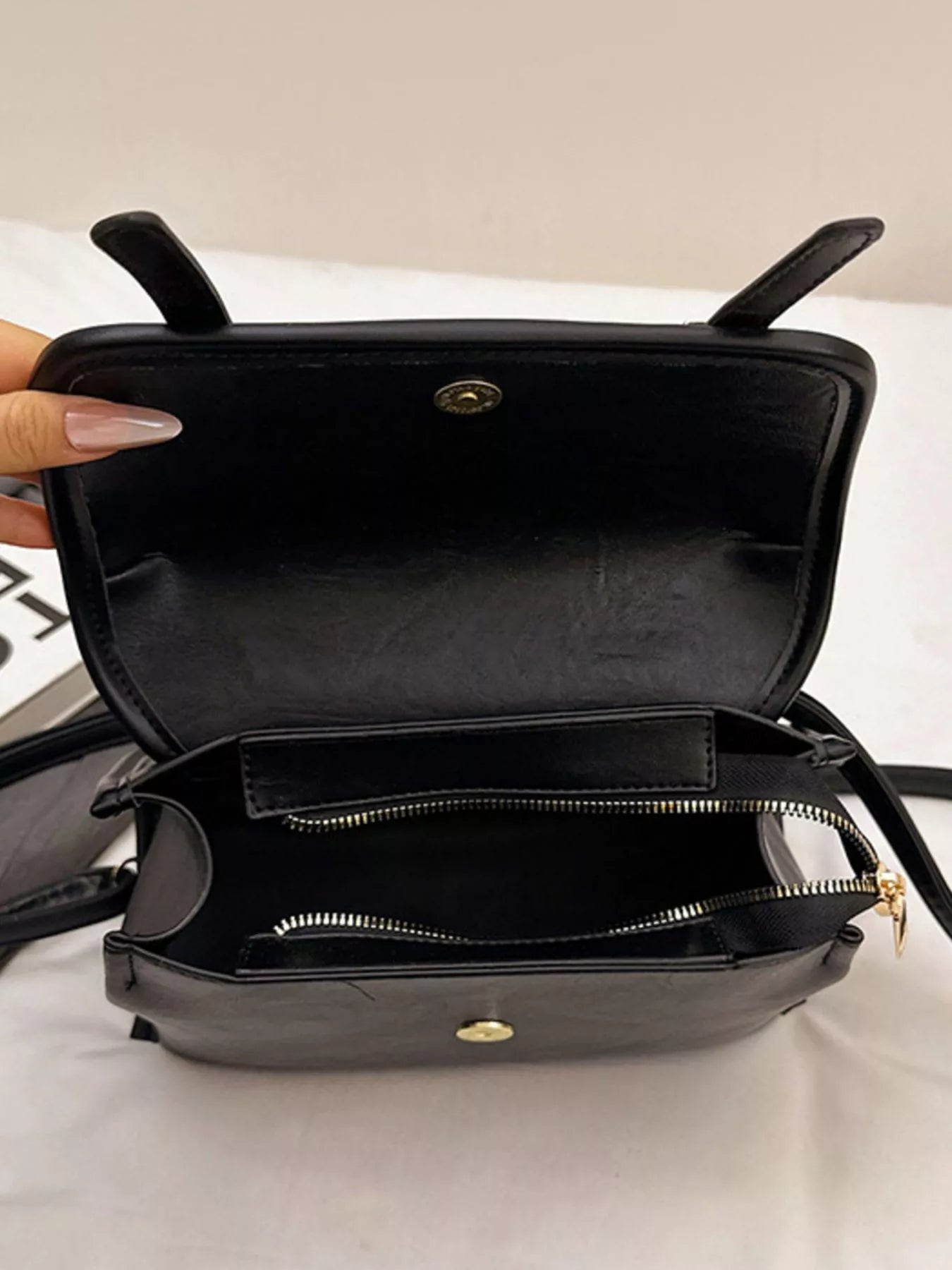 Leather Flap Backpack Bag nicholesgifts