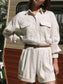 Casual Button Front Long Sleeve Romper nicholesgifts