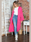 Letter Dropped Shoulder Long Sleeve Cardigan nicholesgifts